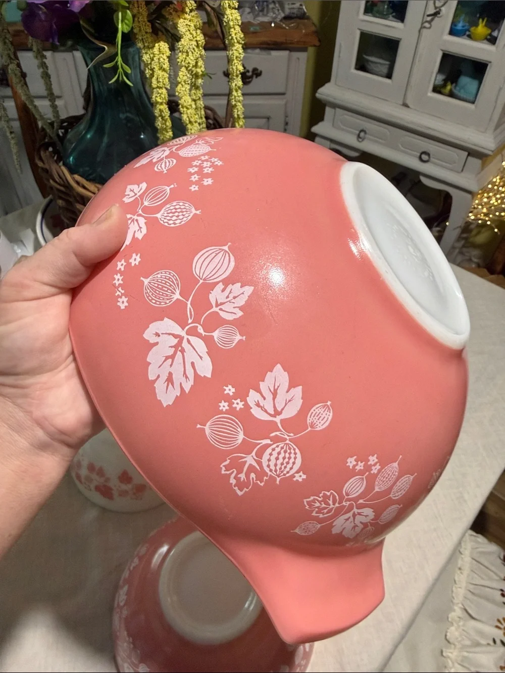 PYREX Pink Gooseberry Cinderella Mixing Bowls Set